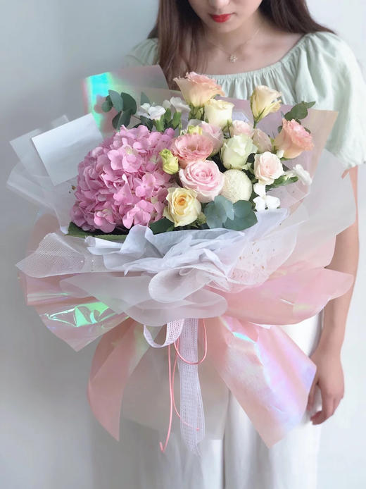 清雅绝尘----绣球韩式花束十选一 商品图5