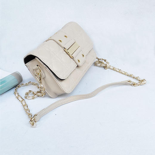 SL-752-89069新款链条包包欧美头层牛皮复古真皮女包斜挎单肩小方包 商品图2