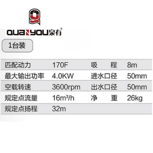 消防泵 QY-XB50 商品图1