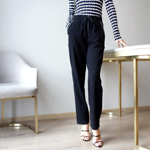 系带休闲牛仔小直筒裤29170 商品图3