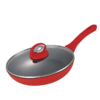 【官方正品保证】	欧乐菲石墨烯速热26cm玻璃盖煎锅平底锅不粘电磁炉通用炒菜锅牛排锅 冰裂煎锅-OLOM-26C1 商品缩略图0