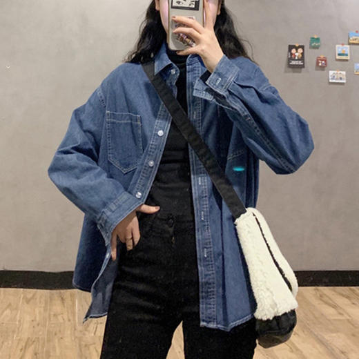 裁缝学苑AG133 牛仔衬衣纸样女衬衫外套服装样板上衣打版裁剪图 商品图1