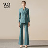 IWY/高端时尚总裁蓝色西装套装气质洋气青果领西服商务正装套裤203126C1+P3 商品缩略图4