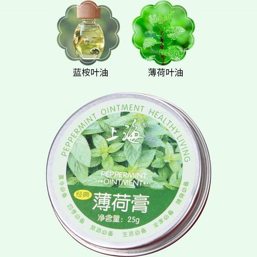 临期特价*26年7月*上海经典薄荷膏25g 商品图2