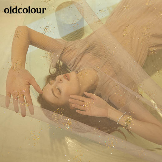 oldcolour欧珂正品网纱拼接夏季连衣裙女M21101415 商品图0