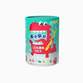 DERU丹之荣 儿童水果味牙线 70枚 日本