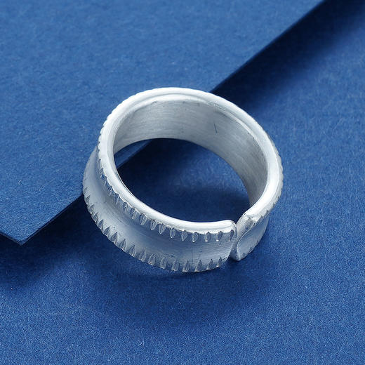 【刻蚀】子佩集原创S999银纯手工戒指2103 商品图1