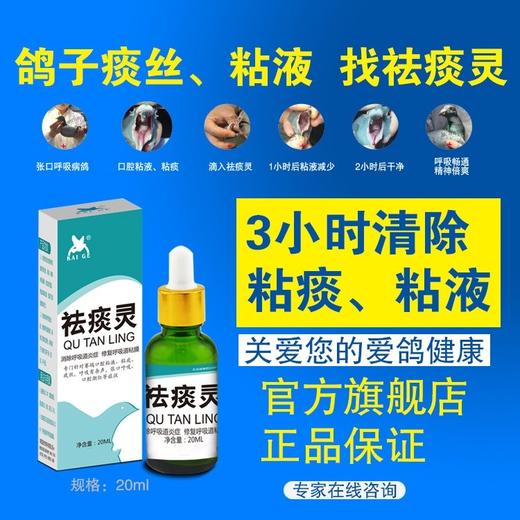 【祛痰灵】20ml/瓶 清除呼吸道粘痰、浓痰（西安凯鸽） 商品图0