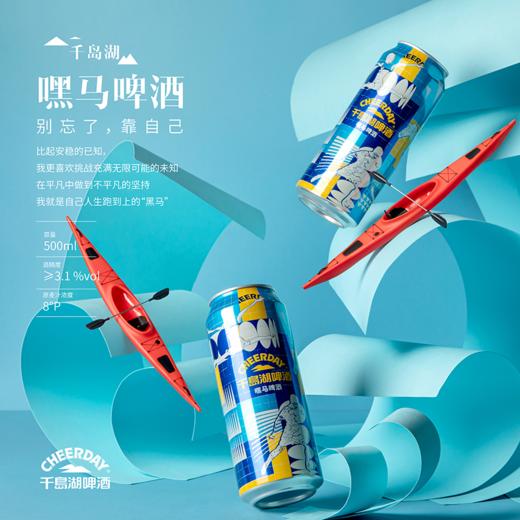 8°P千岛湖嘿马啤酒500ml*12听 商品图1
