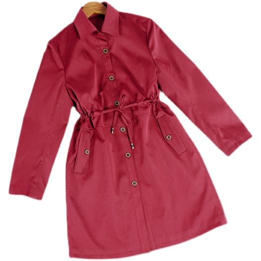 裁缝学苑AG132 风衣纸样女装服装版型中长款薄款外套打版裁剪图纸 商品图5