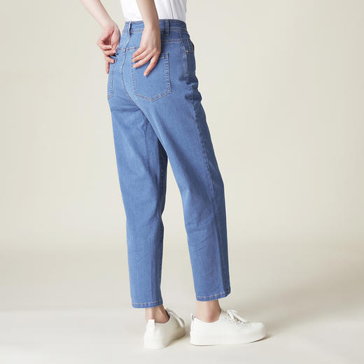 【T7】简约宽松款锥形牛仔裤 商品图1