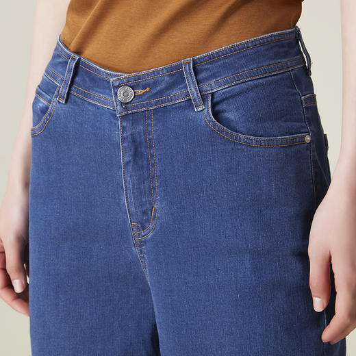 【T7】简约宽松款锥形牛仔裤 商品图4