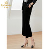 乔万尼新款金丝绒阔腿裤女高腰垂感灯芯绒直筒EI1F958 商品缩略图1