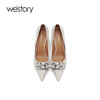 westory2021年春夏新款尖头优雅气质高跟鞋W21AE52031 商品缩略图3