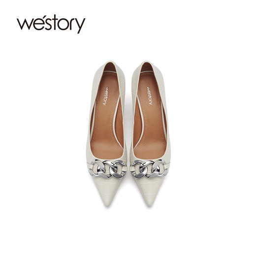 westory2021年春夏新款尖头优雅气质高跟鞋W21AE52031 商品图3