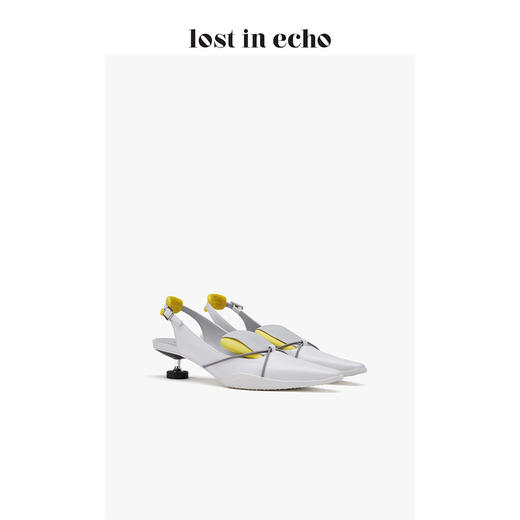 【下架】lost in echo 设计师春夏 橡胶前掌运动鞋舌尖头图钉跟单鞋 商品图0