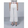 VIMAGE纬漫纪宽松百搭阔腿裤女高腰垂感裤子女夏V1505113 商品缩略图3