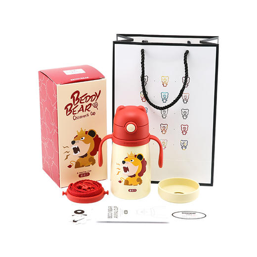 杯具熊儿童宠物学饮保温杯320ml(长颈鹿款/火烈鸟款) 商品图10