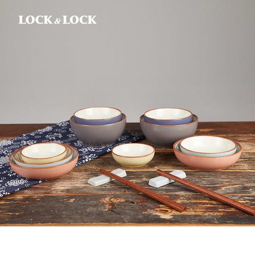 乐扣乐扣lock-lock田园餐具套装14件套 个性碗碟碗盘网红陶瓷碗具碗筷碗碟家用盘子碗套装微波炉适用 商品图2