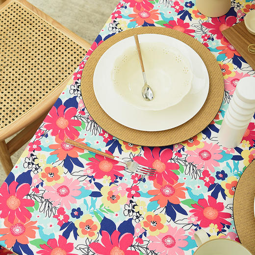 波斯菊的春天桌布田园美式桌布 商品图2