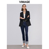 VIMAGE纬漫纪春季新款时尚通勤百搭职业显瘦一粒扣西装外套女 商品缩略图5