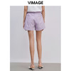 VIMAGE纬漫纪夏季新款通勤百搭显瘦纯色简约A版西装短裤女裤V1305927 商品缩略图3