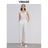 VIMAGE纬漫纪春季新款职业通勤百搭显瘦气质遮肉阔腿裤长裤女V1305944 商品缩略图6