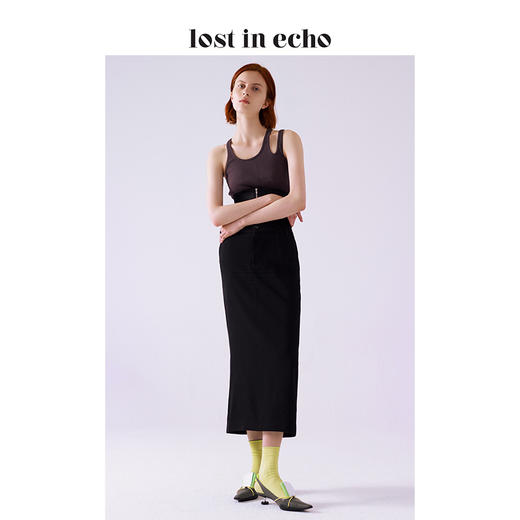 【下架】lost in echo 设计师春夏 橡胶前掌运动鞋舌尖头图钉跟单鞋 商品图4