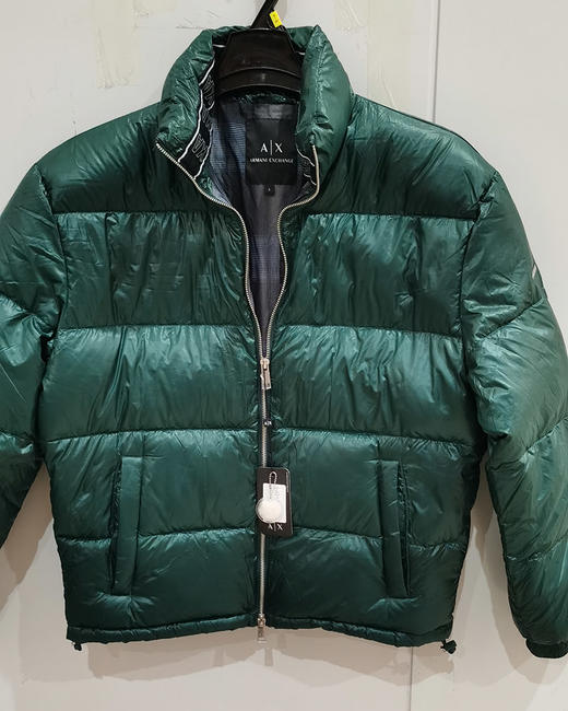 瑕疵  Armani Exchange/AX  男士秋冬纯色亮面立领羽绒服外套 商品图3