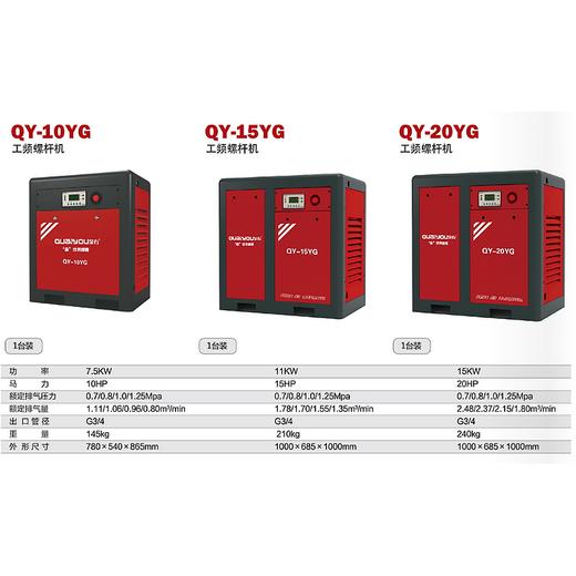 QY-20YG 15KW 圆角工频螺杆机 商品图1