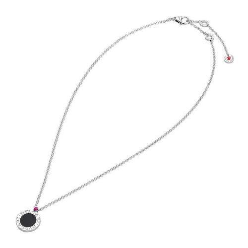 BVLGARI/宝格丽 Save The Children慈善系列男女同款中性银色镶嵌红宝石玛瑙时尚项链吊坠锁骨链 356910 商品图2