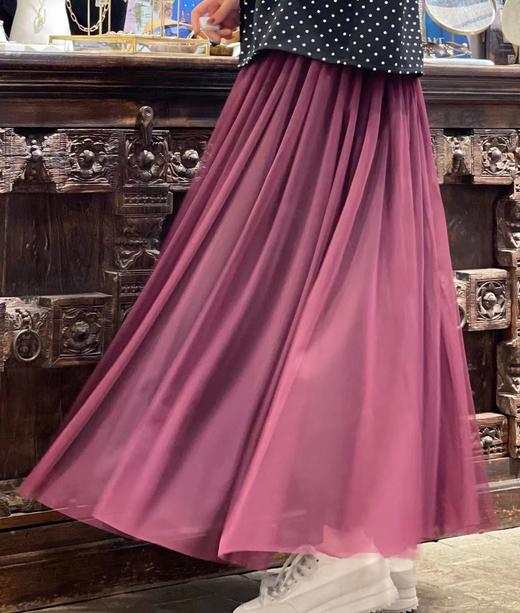 TYNVIE 轻盈梦幻纱裙 - 梅子色 商品图2