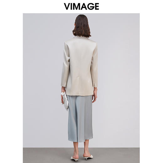 VIMAGE纬漫纪女装夏款时尚职业通勤百搭显瘦干练西装外套女V130390 商品图3