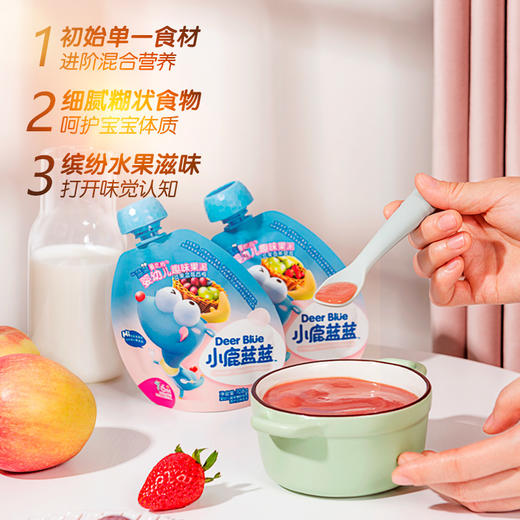 【小鹿蓝蓝_趣味婴儿果泥】3种口味108g 商品图3
