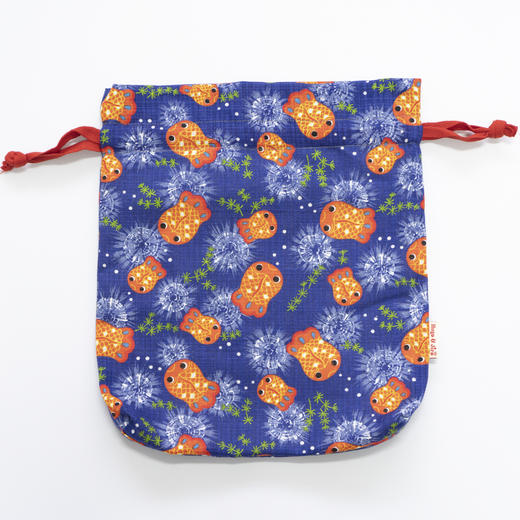 HUJI祤集中号束口袋插画金金鱼 商品图0