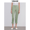 VIMAGE纬漫纪品牌女装春季新款舒适百搭通勤显瘦小脚九分裤女 商品缩略图0