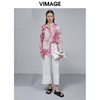 VIMAGE纬漫纪宽松百搭阔腿裤女高腰垂感裤子女夏V1505113 商品缩略图4