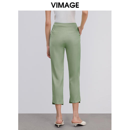 VIMAGE纬漫纪品牌女装春季新款舒适百搭通勤显瘦小脚九分裤女 商品图3