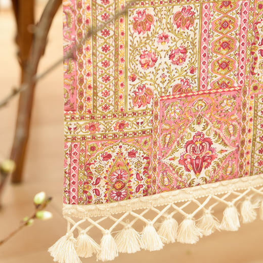 波西米亚方格桌旗茶几餐桌电视柜桌旗 商品图3