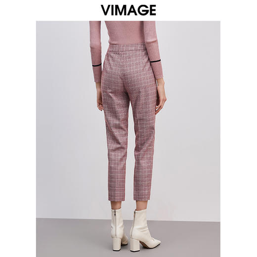 VIMAGE纬漫纪女装春夏款通勤时尚百搭职业小脚九分裤裤V1305941 商品图2