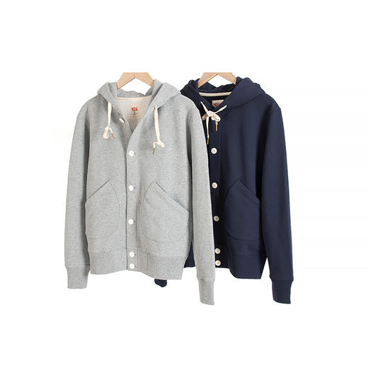 国棉壹厂/01200161/纽扣开衫连帽卫衣VintageRepublic 商品图0