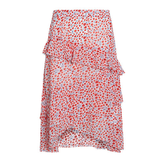 VIMAGE纬漫纪女装夏季不对称印花高腰半身裙V1306917 商品图4