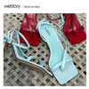 Westory2020夏新优雅方头时髦Slingback高跟鞋女W20BG60831 商品缩略图3