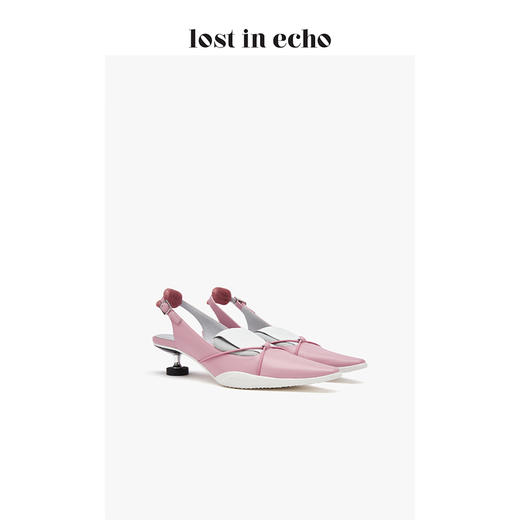 【下架】lost in echo 设计师春夏 橡胶前掌运动鞋舌尖头图钉跟单鞋 商品图2