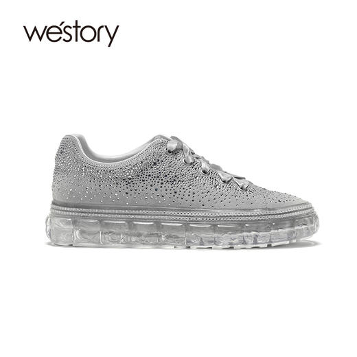 Westory新款优雅休闲镶钻运动平底W20CM70191 商品图3