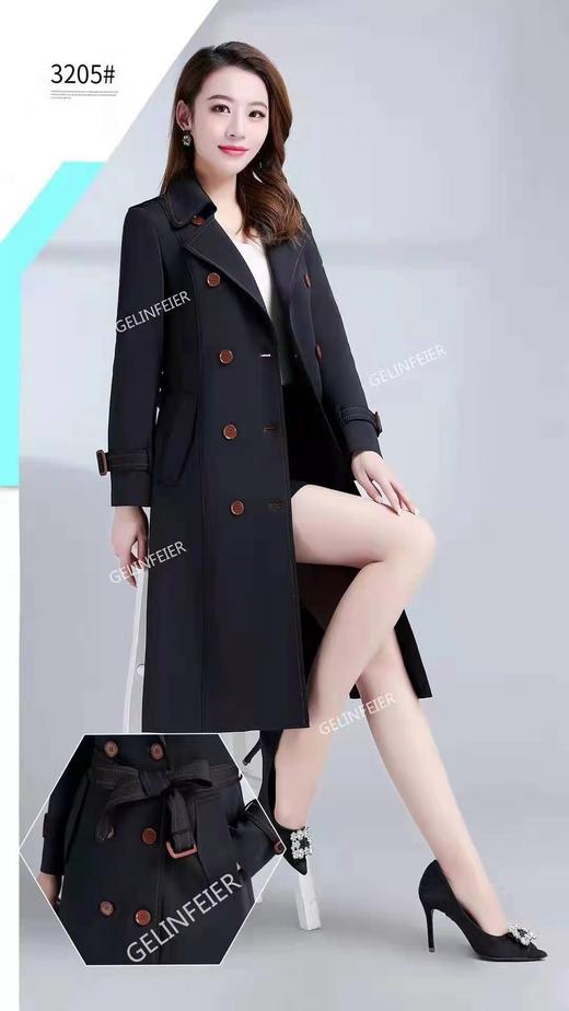 格林菲尔3205，中长款风衣 商品图0