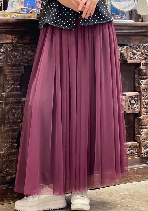 TYNVIE 轻盈梦幻纱裙 - 梅子色 商品图1