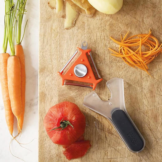 三面削皮器英国进口多功能家用厨房手动水果刀不锈钢【JosephJoseph】 商品图3