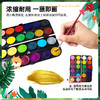 amos意大利进口固体水彩水粉画颜料套装初学者24色可水洗儿童调色盘美术水粉饼 商品缩略图0