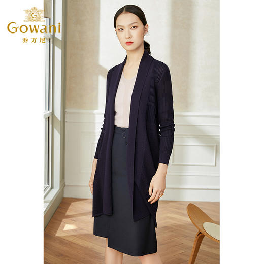 【两色可选】乔万尼开衫针织外套女新款桑蚕丝薄款春春长款宽松EI1M949 商品图2